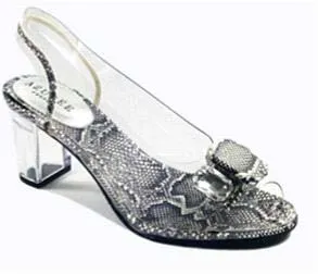 Chaussure Azuree MEBALA 8PT REPTO Noir Blanc