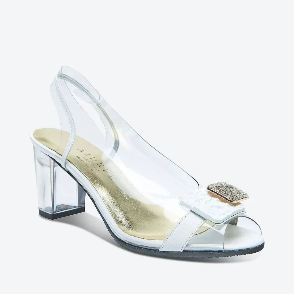 Chaussures Azurée Biarritz - Modèle Mega Blanc